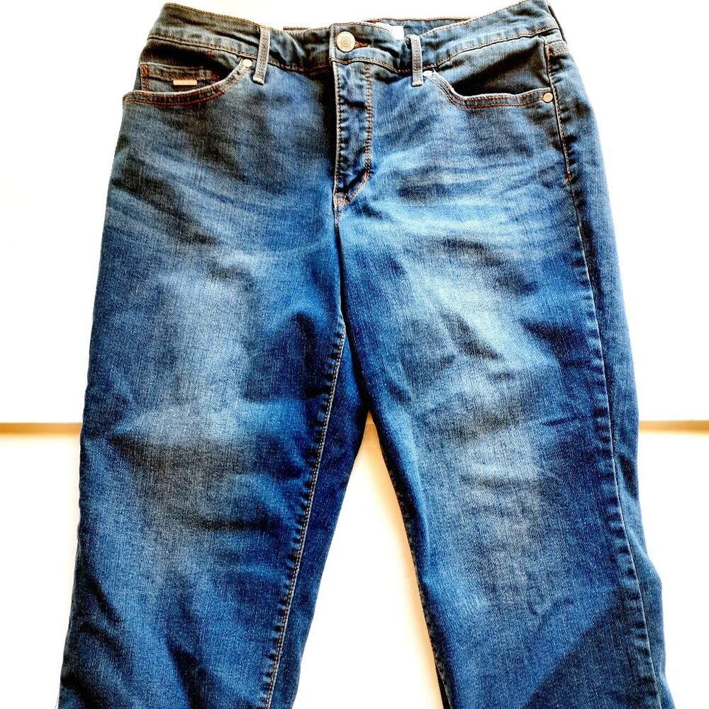Nine West Womens Capri Jeans Denim Stretch Chrystie Size 10 New